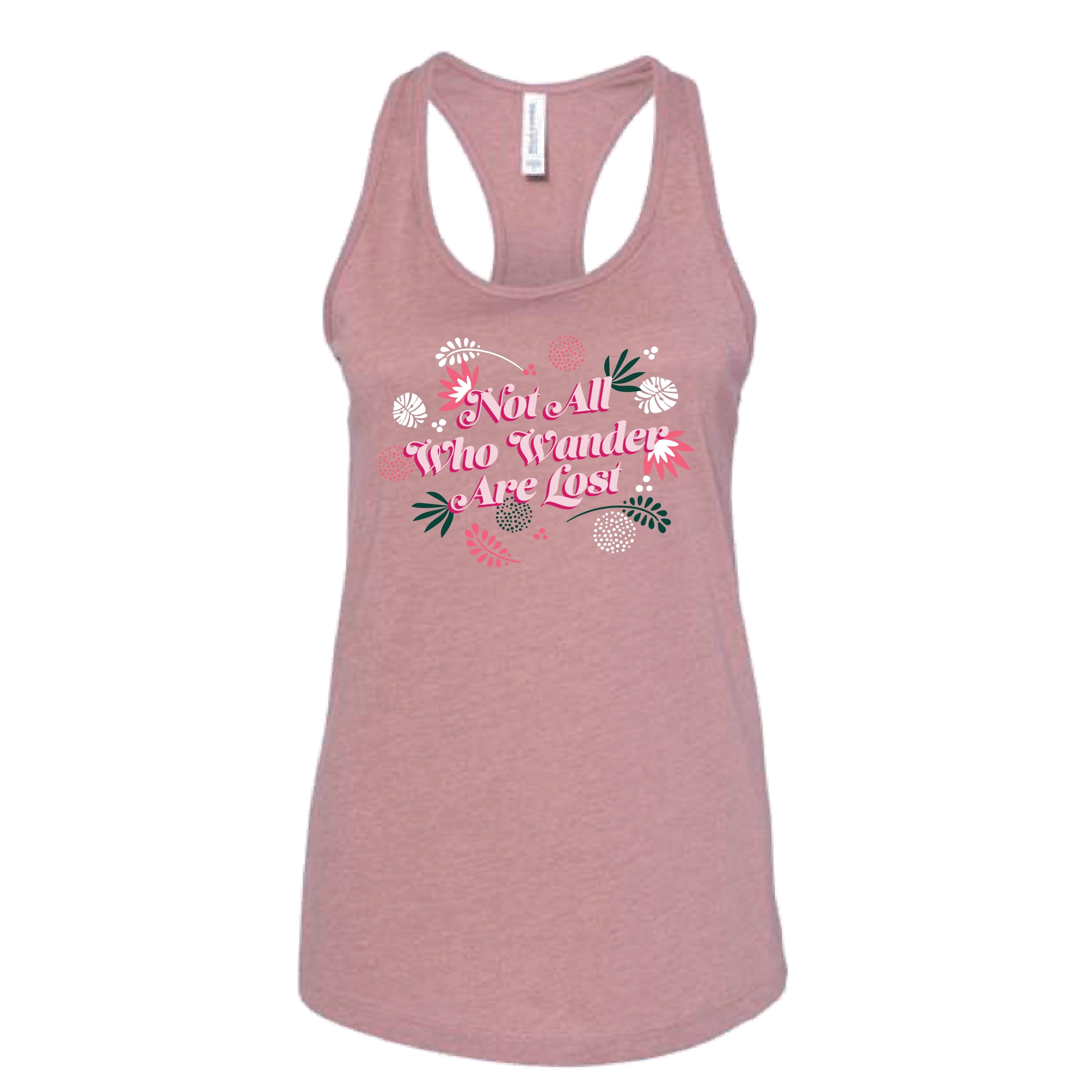JUNGLE POP LADIES NOT ALL WHO WANDER TANK - PINK